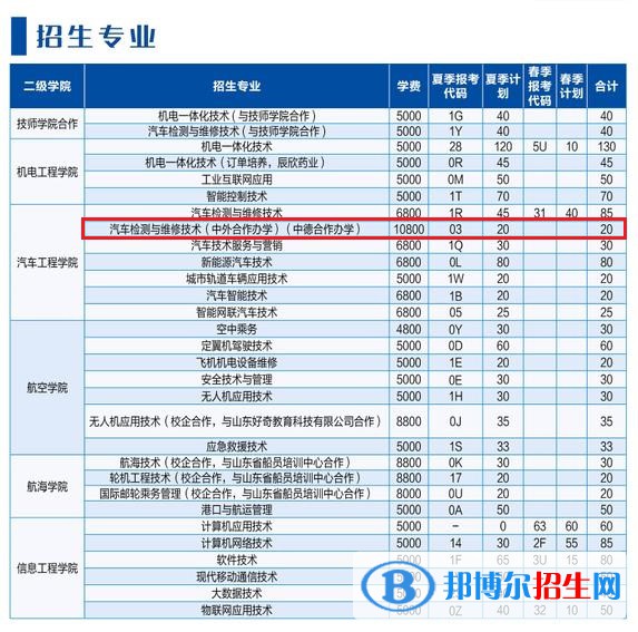 山東理工職業(yè)學(xué)院有哪些中外合作辦學(xué)專業(yè)？（附名單）