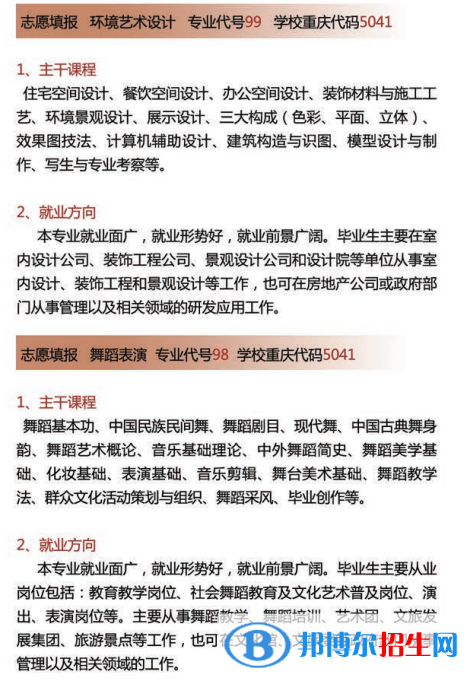 2022年重慶建筑科技職業(yè)學(xué)院藝術(shù)類專業(yè)有哪些？