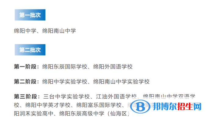 最新綿陽各區(qū)重點高中學校名單及排名表