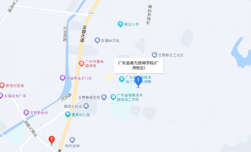 廣東省南方技師學院地址，乘車路線