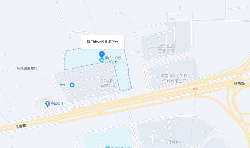 廈門市眾幟技術(shù)學校地址，乘車路線