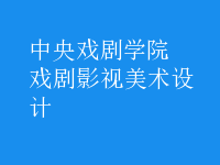 戲劇影視美術(shù)設(shè)計(jì)