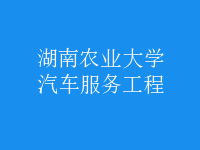 汽車(chē)服務(wù)工程
