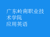 應(yīng)用英語