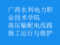 高壓輸配電線路施工運(yùn)行與維護(hù)
