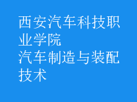 汽車(chē)制造與裝配技術(shù)